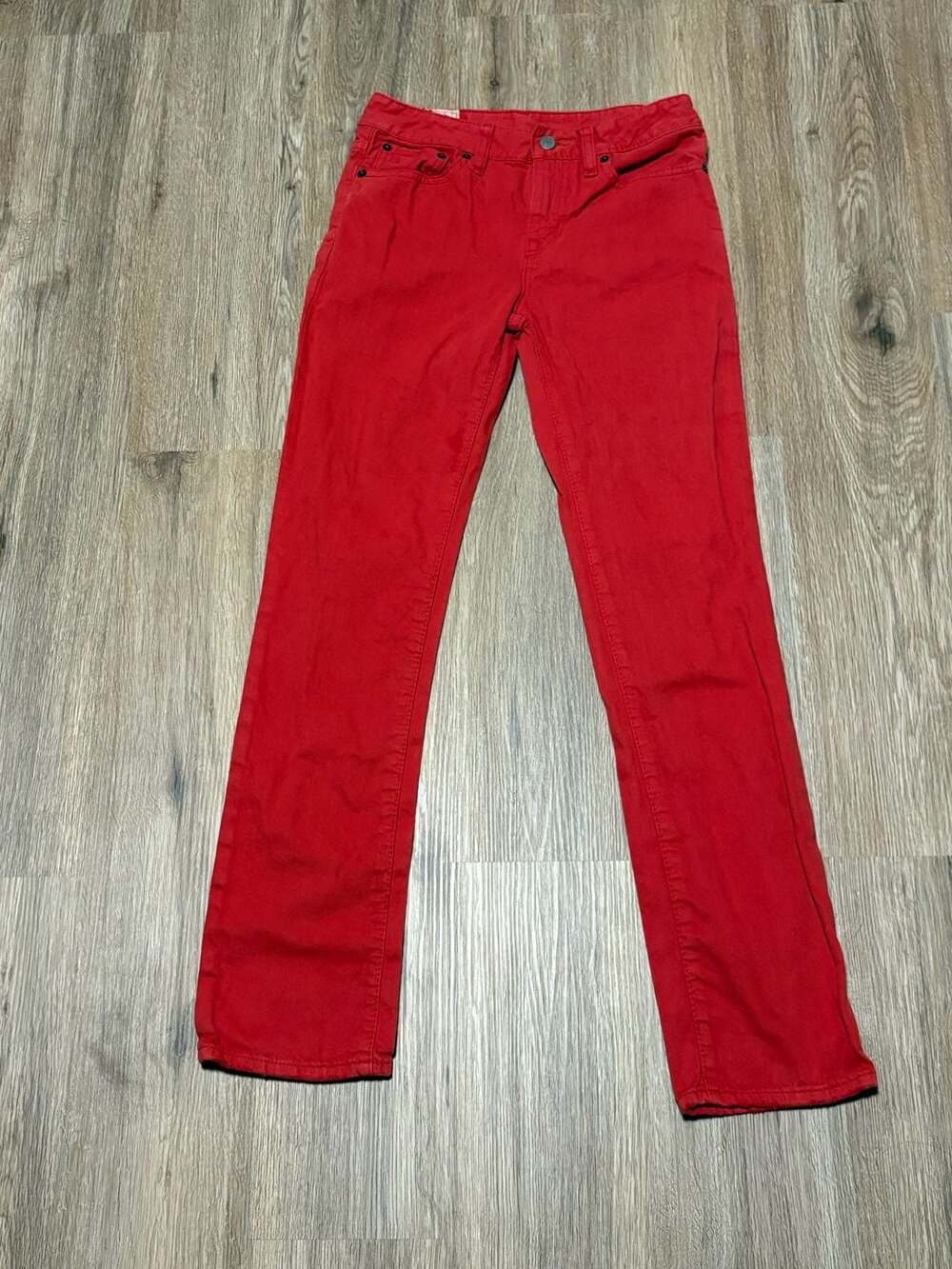 Polo Ralph Lauren Authentic Dungarees Size 12 Red Jeans